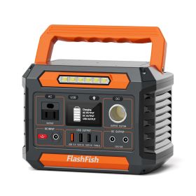 300W Portable Power Station, 230.88Wh /62400mAh Solar Generator, Regulated DC Output Backup Battery with AC Outlet