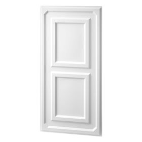 24 X 48 In PVC Ceiling Tiles 12-Pack White 3D Textured Accent Panels, PVC Sheet For Drop Grid, Impact-Resistant, Paintable Surface, Easy Cut, Mod (Option: default)