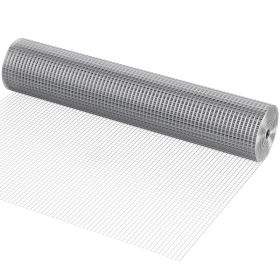 Hardware Cloth 1/2 Inch 36 Inch X 50 Ft 19 Gauge Chicken Wire Fence, Hot-Dip Galvanized After Welding Metal Wire Mesh Roll, Garden Plant Welded F (Option: default)