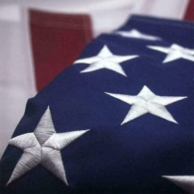 American Flag 10x15 ft 8x12 ft 6x10 ft 5x8 ft 4x6 ft 3x5 ft  2x3 ft Outdoor Heavy Duty Embroidered Stars USA Flag Sewn Stripes Fade Resistance Br (size: 2.5x4ft)